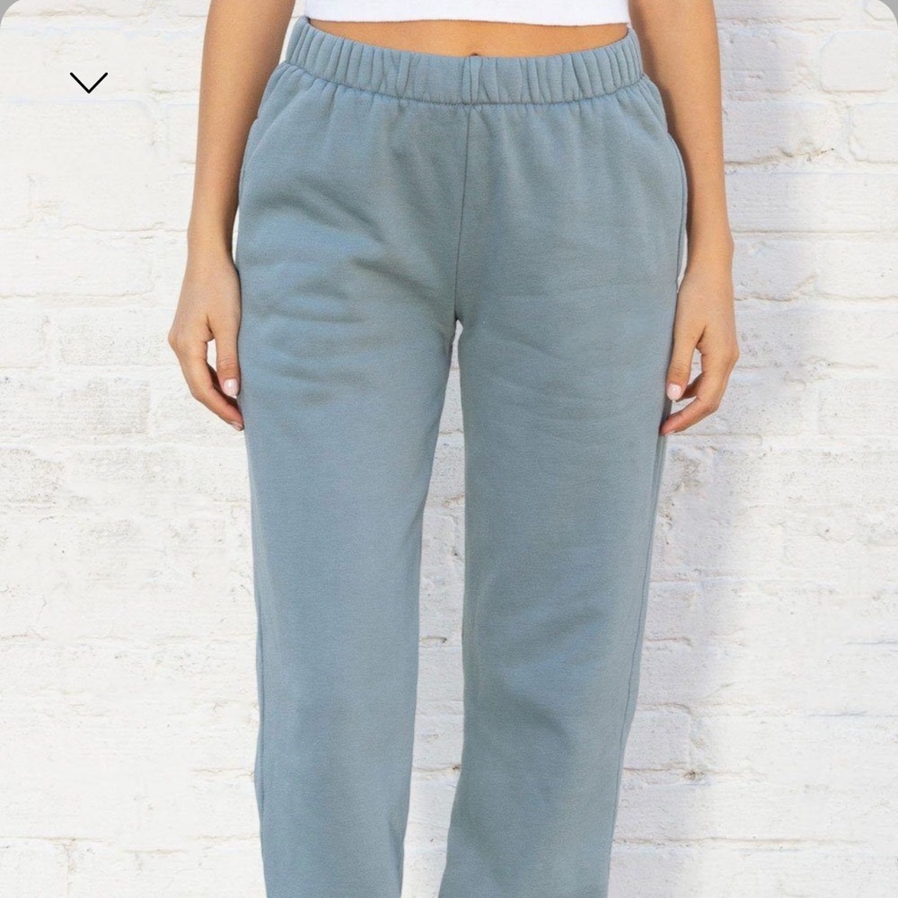 NWT brandy melville sage green rosa soft sweatpants - Picture 7 of 7